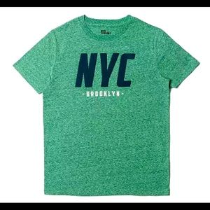 Big Boys Short Sleeve Text Tee
Size: M (12/14)
Color: Junebug Nep